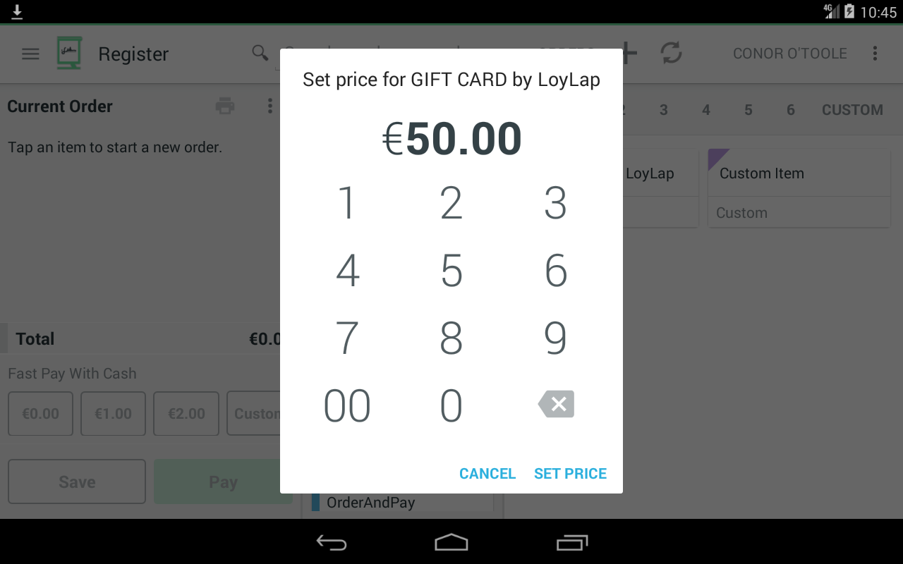 Send a Digital Gift Card on the Clover Mini/Station/Pro/Duo with the