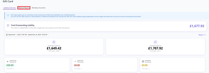 Balance Report Highlight New UI