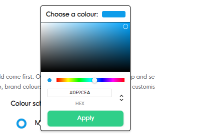 Colour Scheme Option