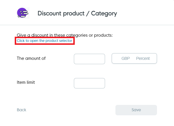 Discount Product Selector