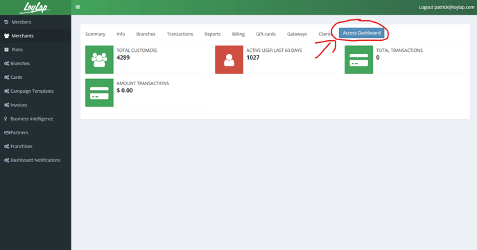 Admin Portal Merchant Sign In 