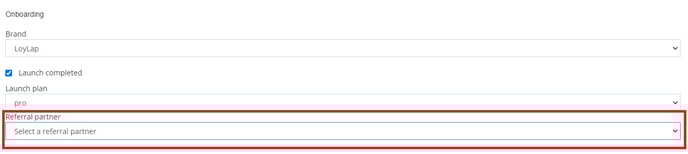 Admin Portal Referral Partner