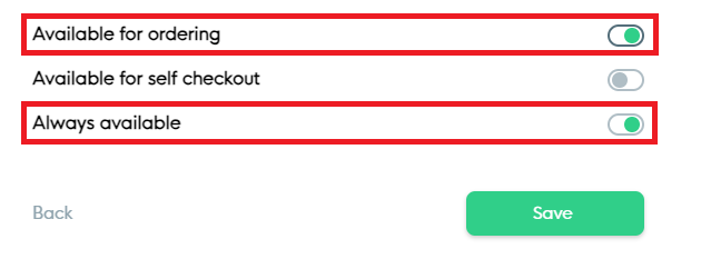 Category Ordering