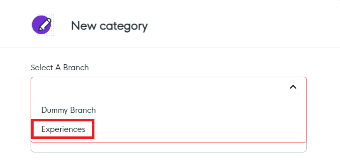 Category branch