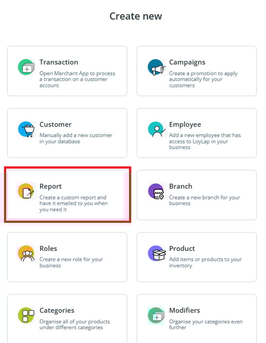 Create Report