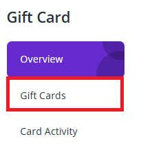 Gift cards Gift Cards