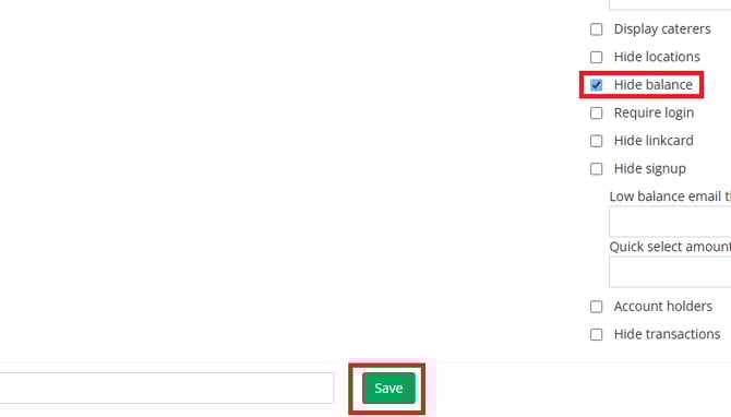 Hide Balance Highlight