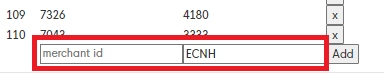 Merchant ID and Code