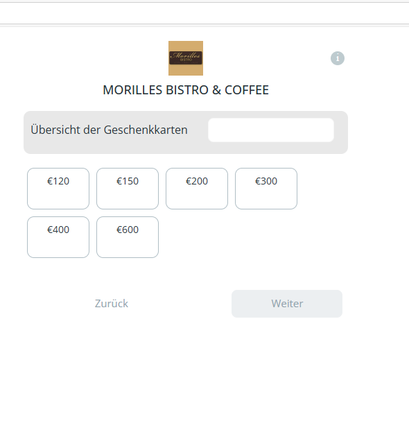 Morilles custom amounts 