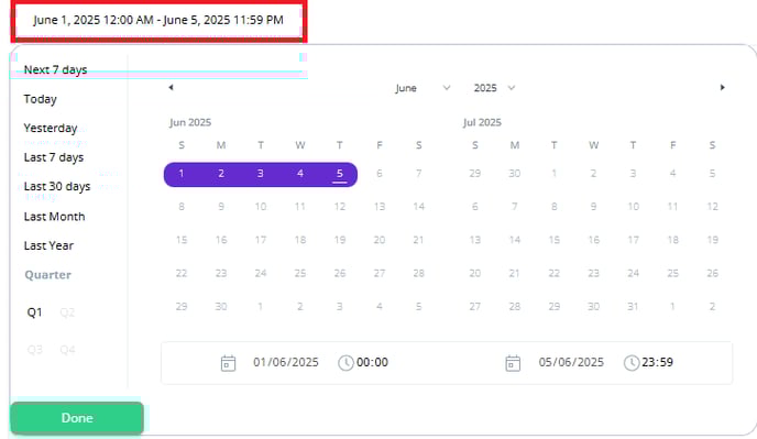 Multi Use Voucher Date Range