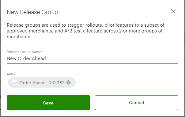 New Release group Filled