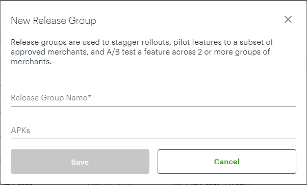 New release Group Blank