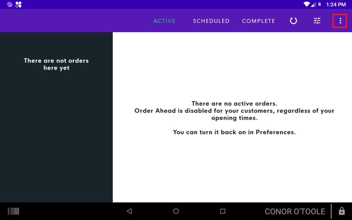 Order Ahead Home Page Highlight
