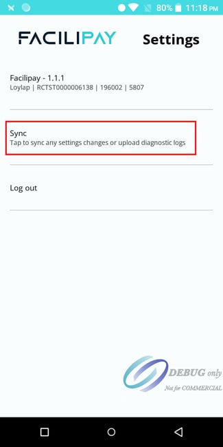 PAX Sync Setting