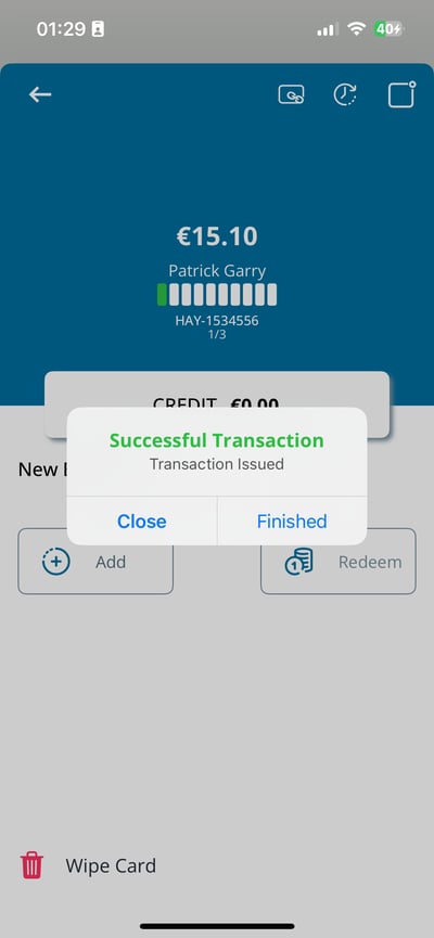 Successful transation