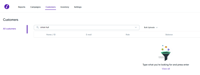 search customer