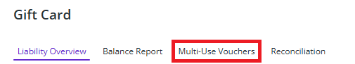 Multi Use Vouchers
