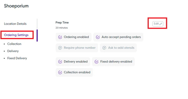 Ordersettings edit