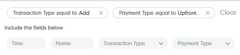 Transaction Filters