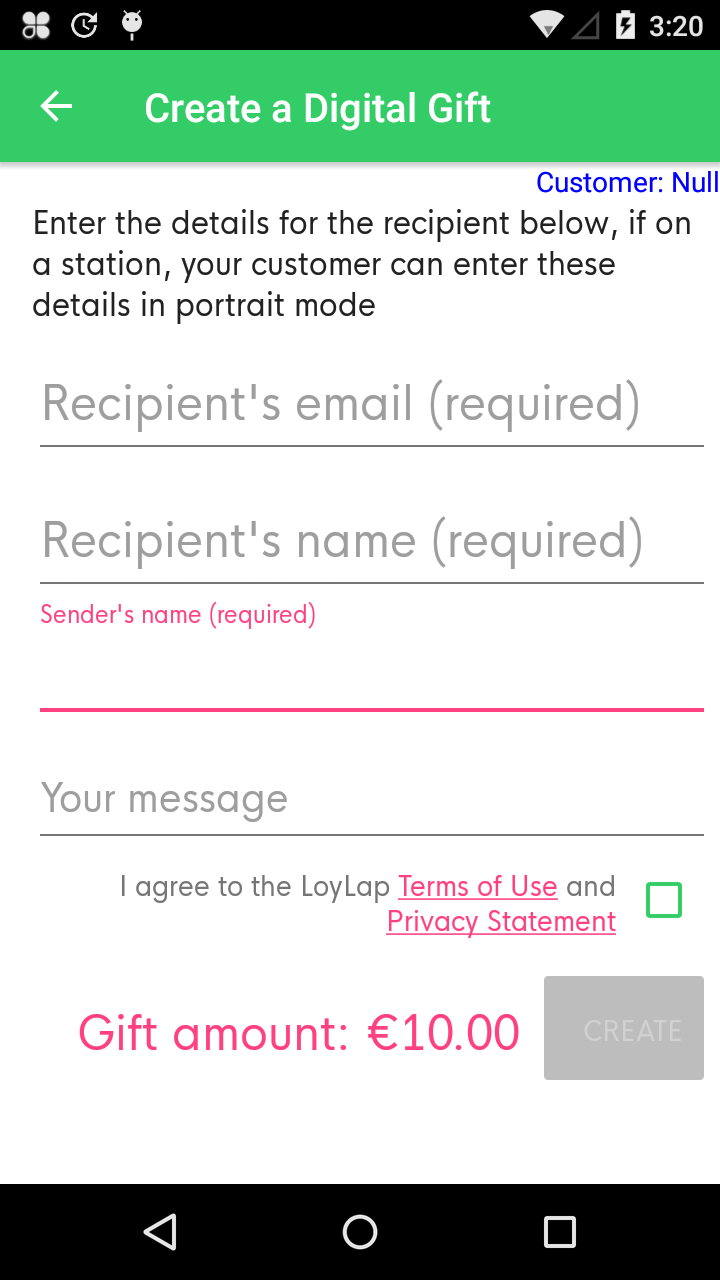 Send a Digital Gift Card on Clover Flex with Payments Plus